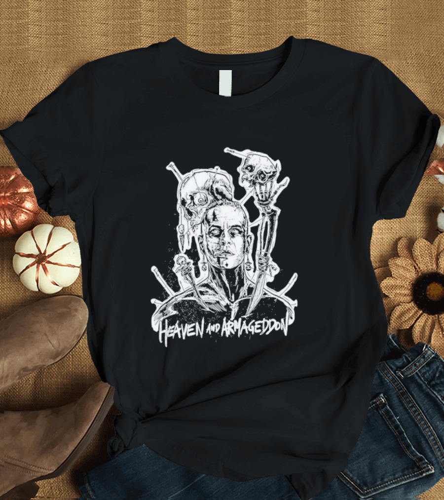 Heaven And Armageddon Skull Trio T-Shirt