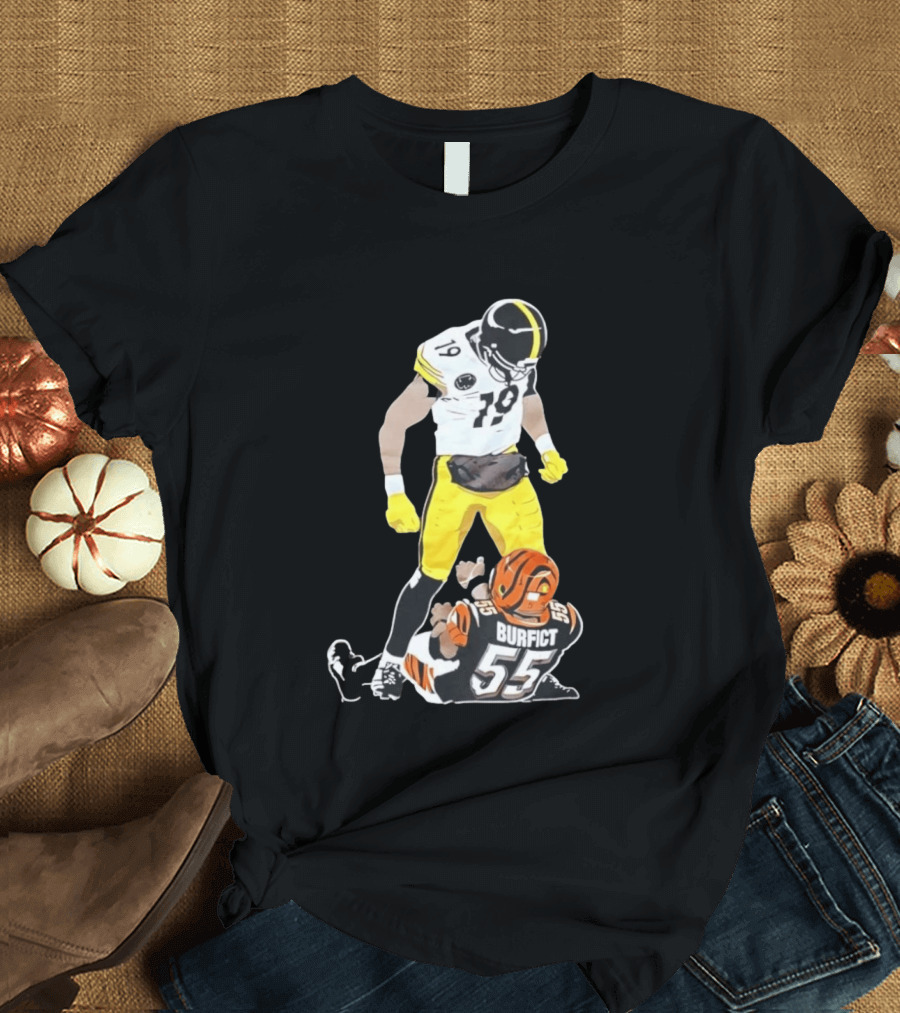 Pittsburgh Steelers JuJu Smith Schuster Over Vontaze Burfict NFL Highlight T-Shirt