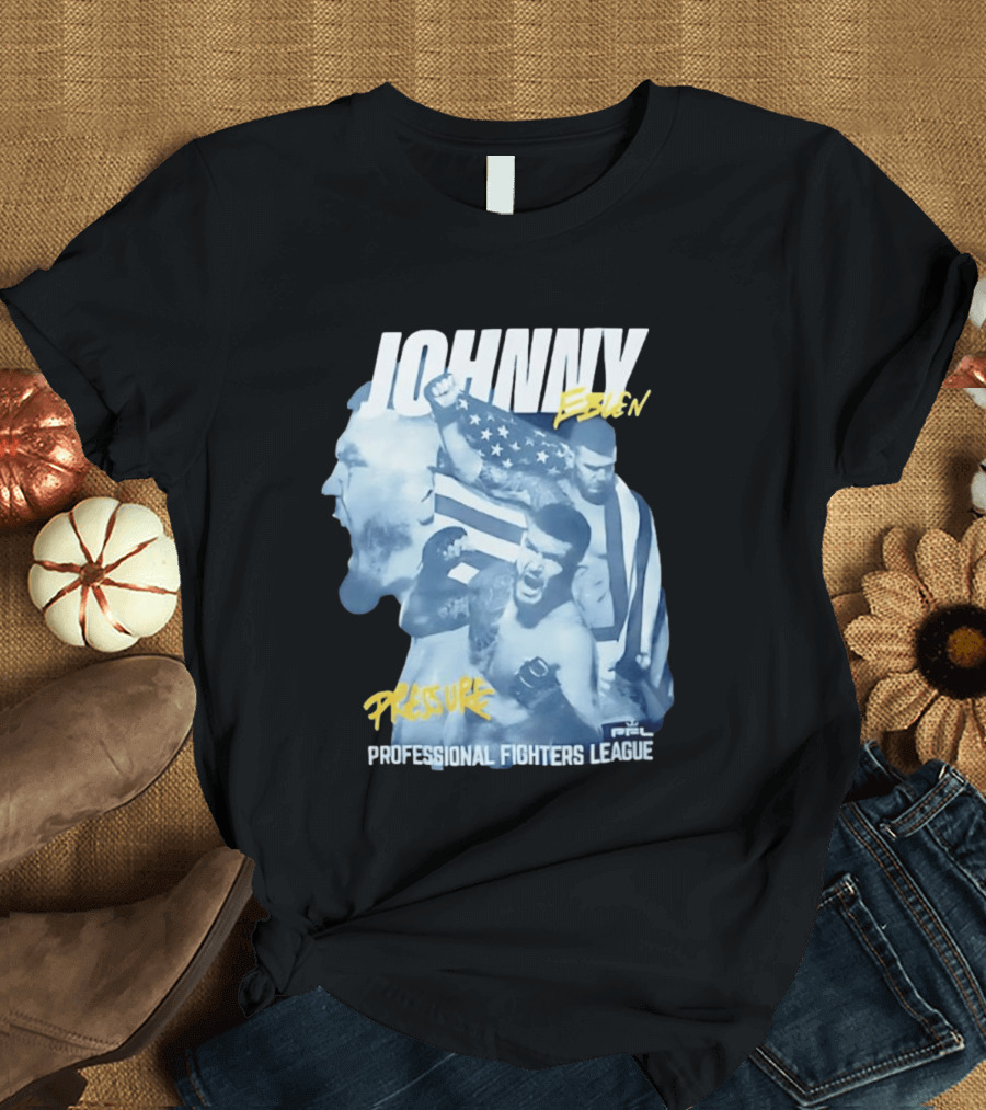 Johnny Eblen Pressure Professional Fighters League PFL American Flag T-Shirt