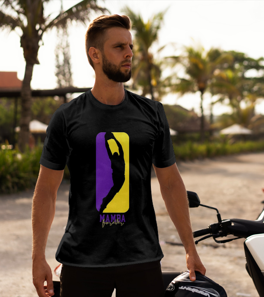 Kobe Bryant Los Angeles Lakers Mamba Forever Purple Gold T-Shirt