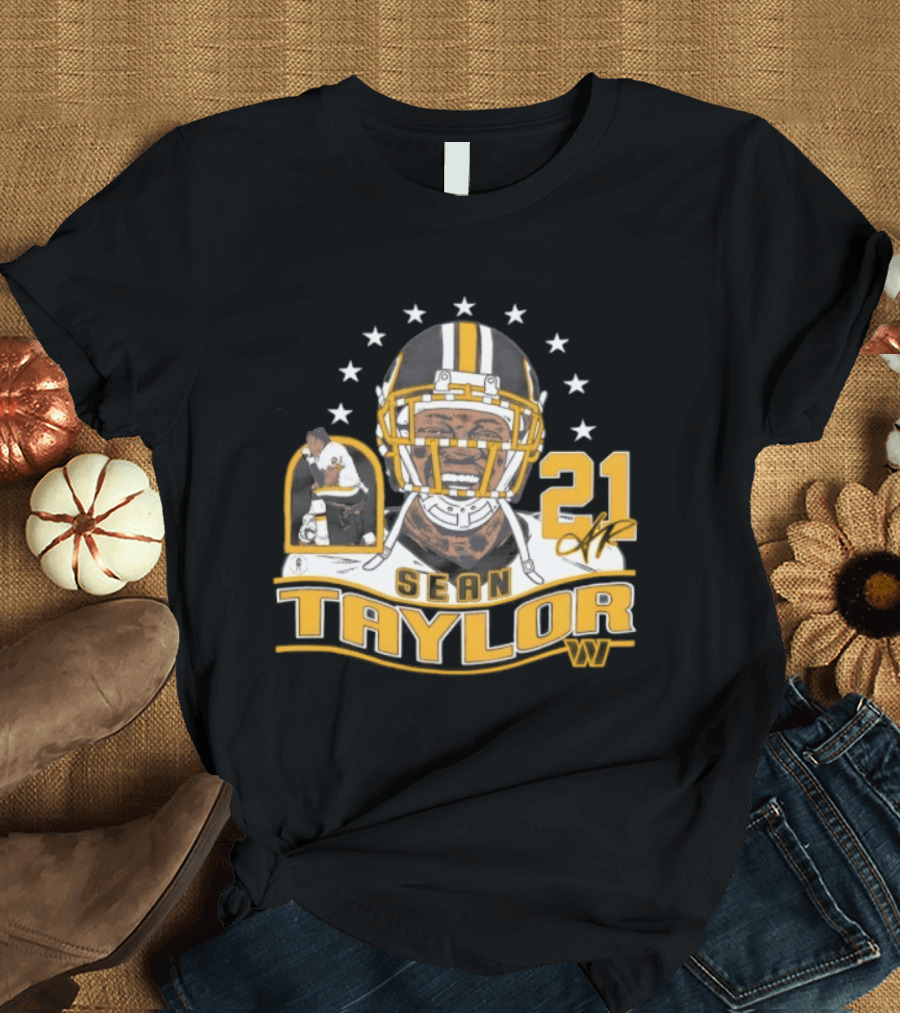 Sean Taylor 21 Washington Commanders Football Legacy Stars T-Shirt