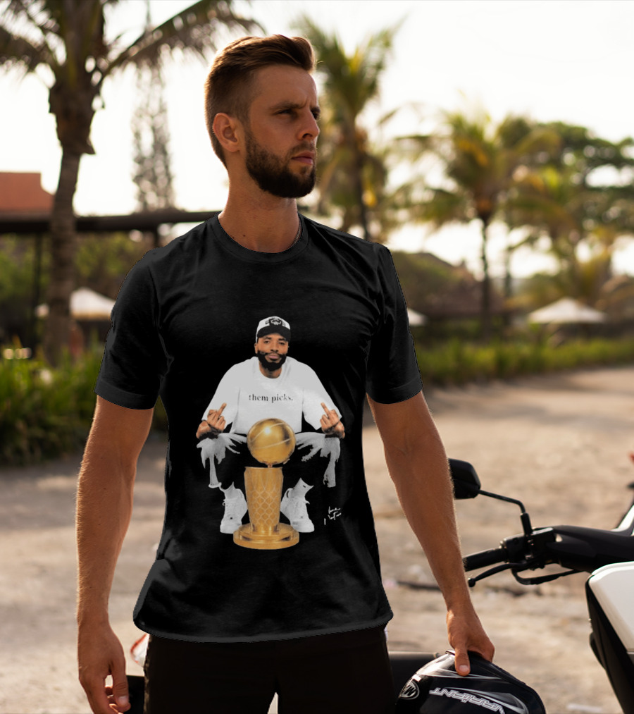 Mikal Bridges Larry O'Brien 2026 Them Picks T-Shirt
