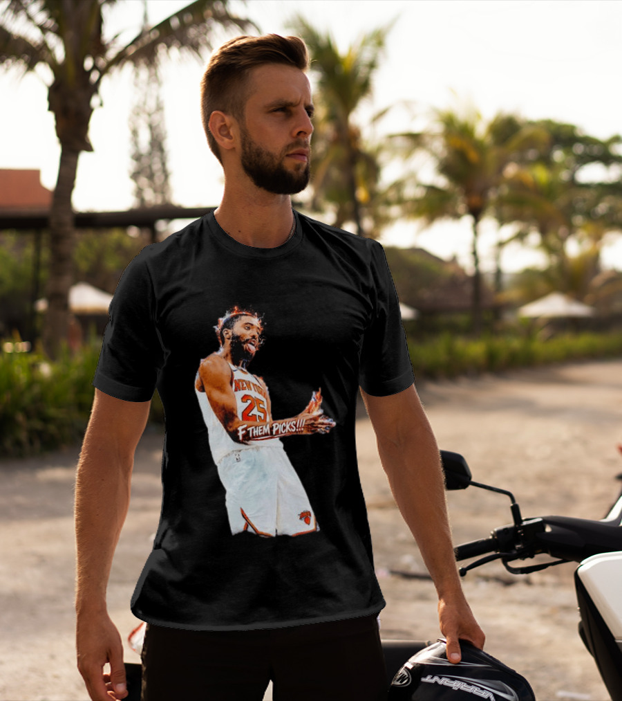 Mikal Bridges New York Knicks 25 F Them Picks T-Shirt