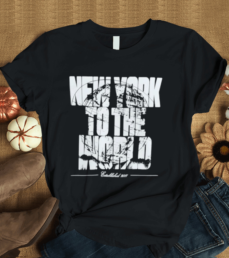 New York To The World Established 2011 Retro Style Vintage Look T-Shirt