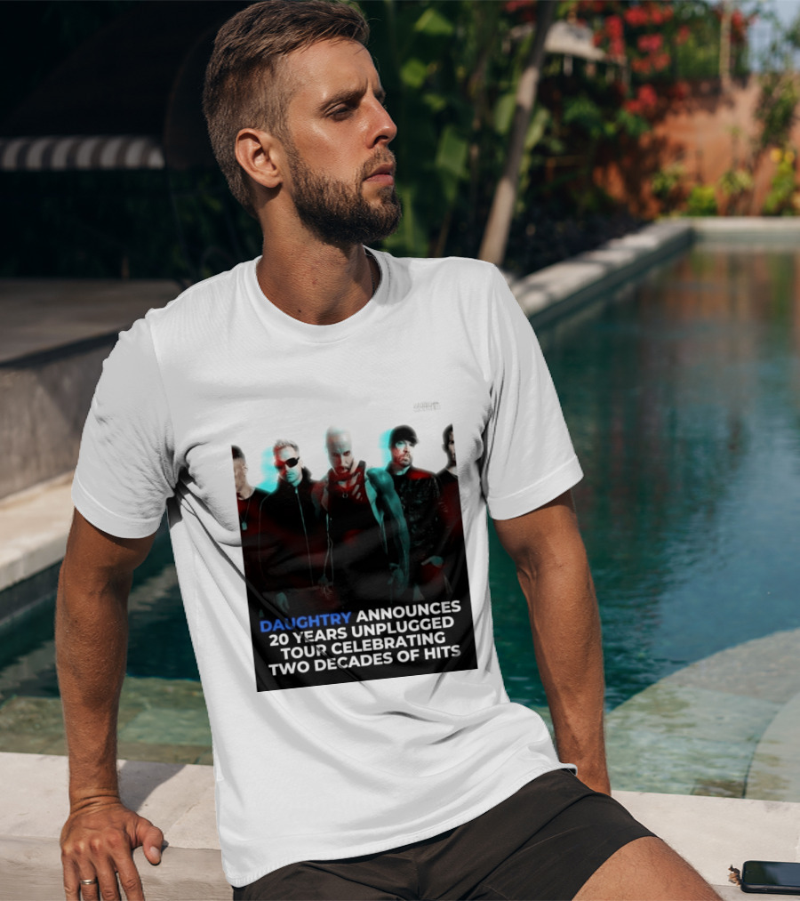 Daughtry Announces 20 Years Unplugged Tour Celebrating Two Decades Of Hits Music Mayhem T-Shirt