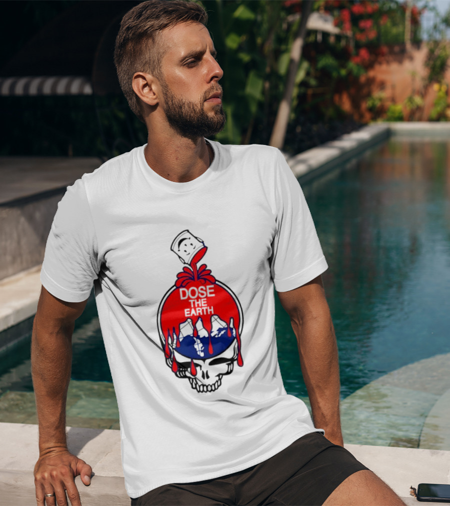Steal Your Face Grateful Dead Dose The Earth Kool Aid Man Skull T-Shirt