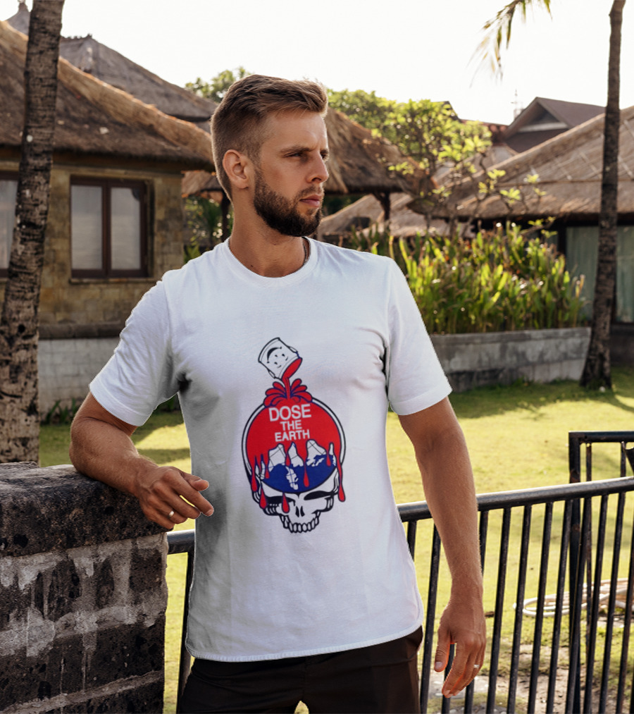 Steal Your Face Grateful Dead Dose The Earth Kool Aid Man Skull T-Shirt