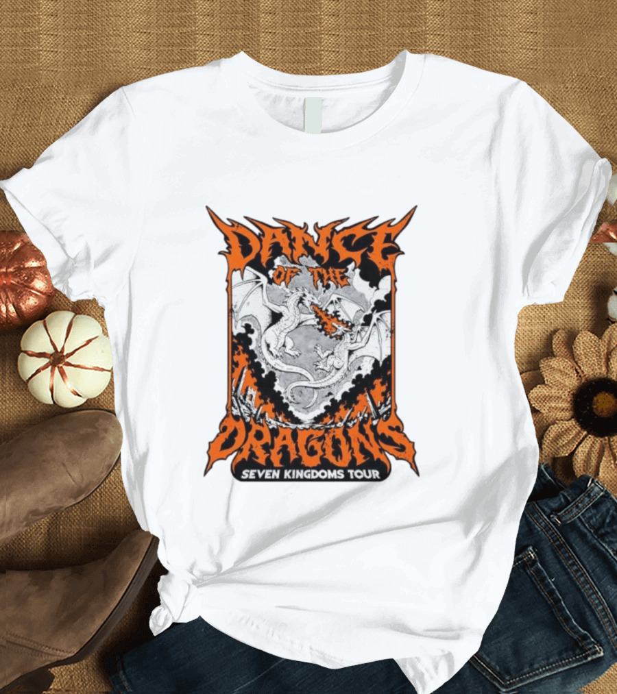 Dance Of The Dragons Seven Kingdoms Tour House Targaryen Fire Breathing T-Shirt