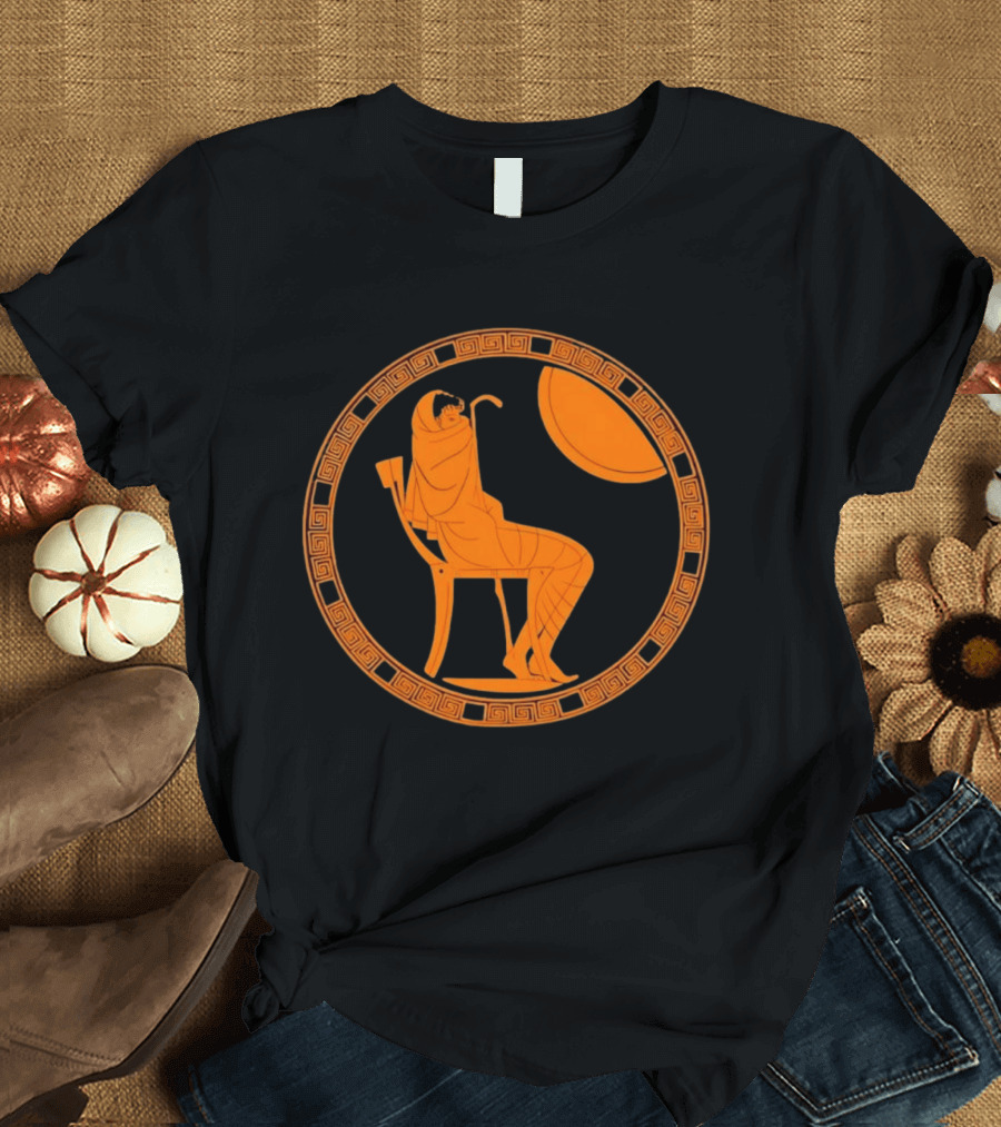 Ancient Greek Achilles Seated Alone In Contemplative Solitude T-Shirt