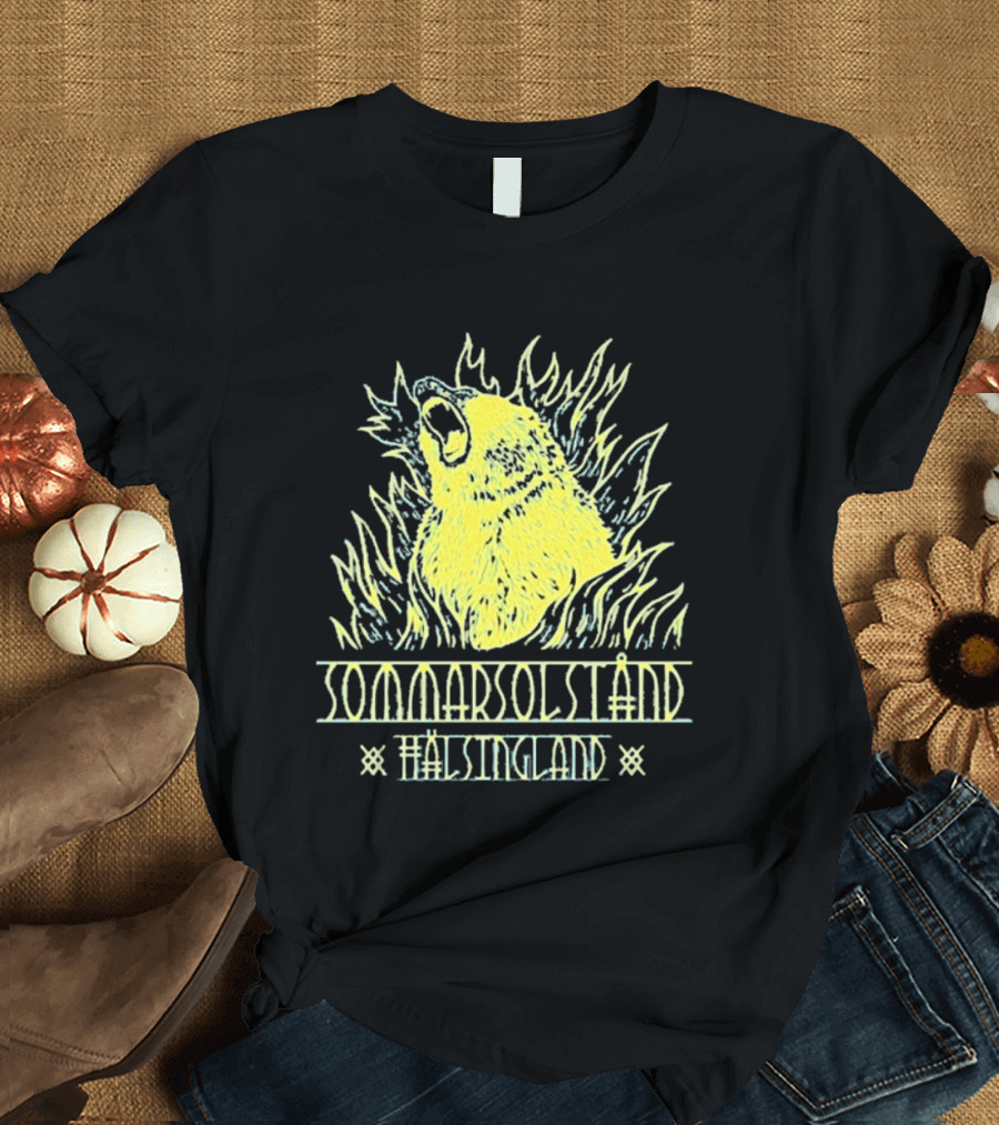 Sommarsolstånd Hälsingland Bear Flame T-Shirt
