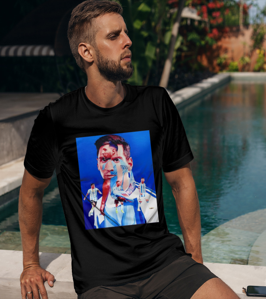Messi Argentine Footballer Icon In Action T-Shirt