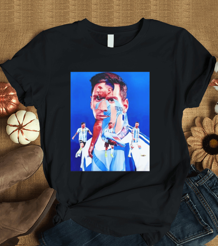 Messi Argentine Footballer Icon In Action T-Shirt