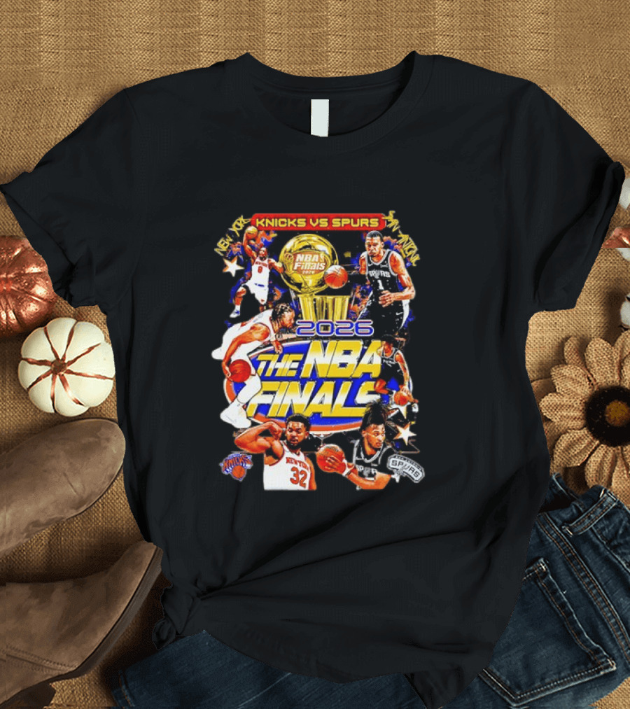 2026 NBA Finals Knicks Vs Spurs Jalen Brunson Victor Wembanyama New York San Antonio T-Shirt