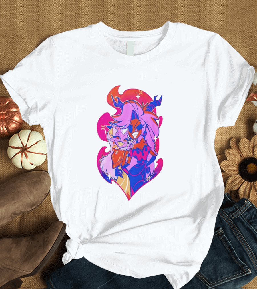 Mrs Mayberry And Martha Pride 2025 Vibrant Cartoon Duo With Pink And Purple Aesthetic T-Shirt