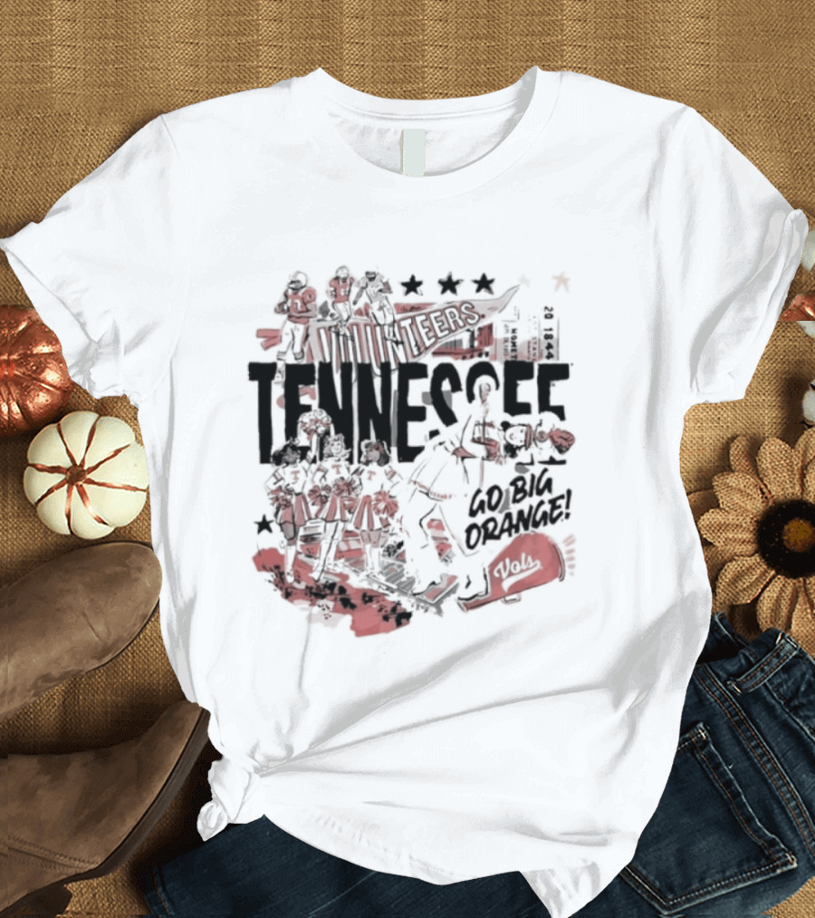 University Volunteer Tennessee Go Big Orange T-Shirt