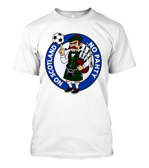Scottish Football No Scotland No Pahty Bagpipes Soccer Fun T-Shirt