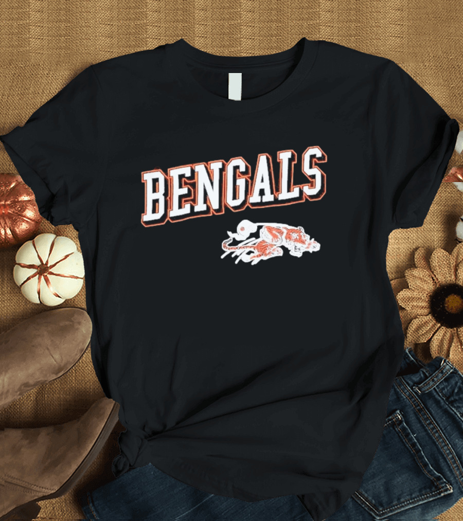 Bengals Cincinnati Black Tiger T-Shirt