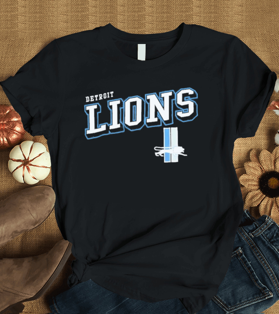 Detroit Lions Black Team Pride T-Shirt