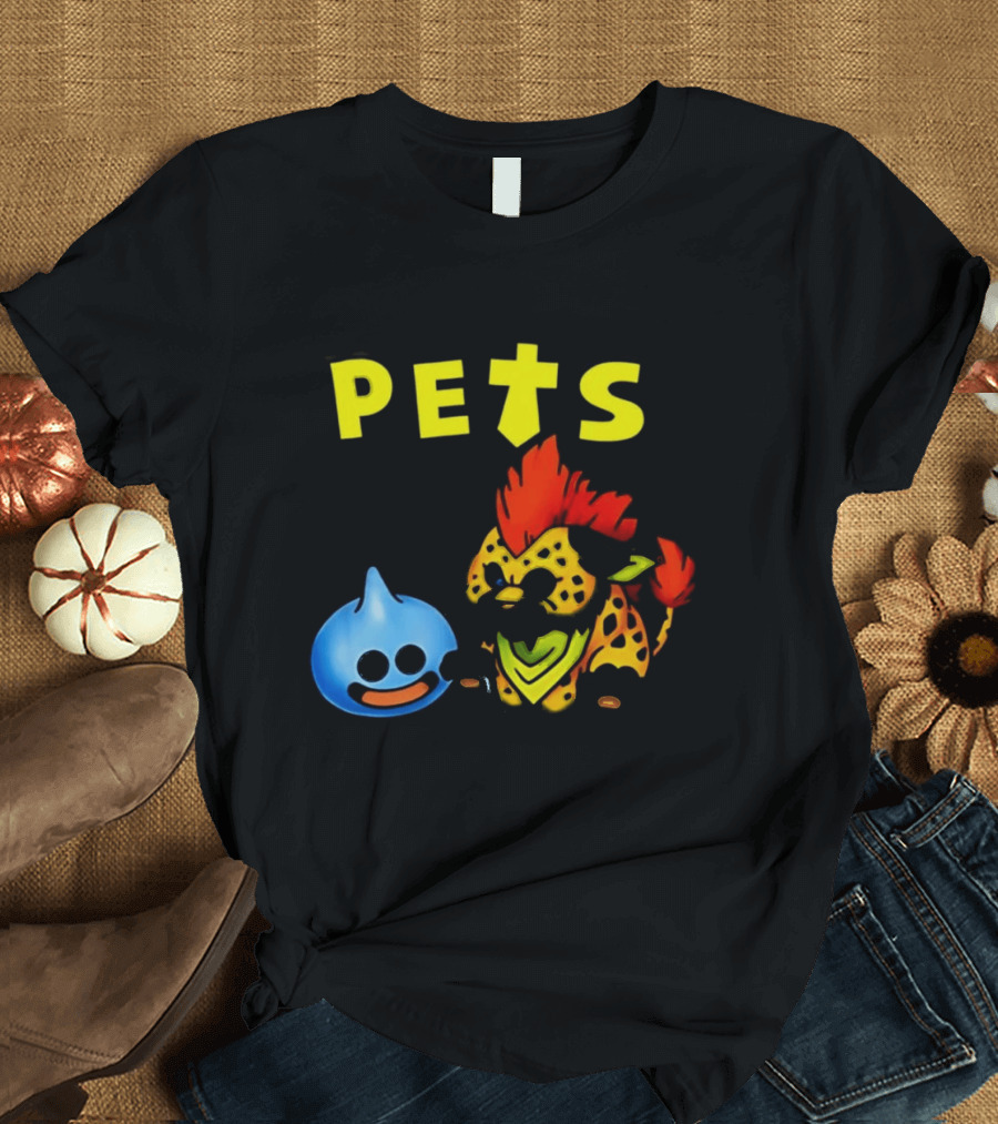 Dragon Quest Pets Slime And Great Sabrecat T-Shirt