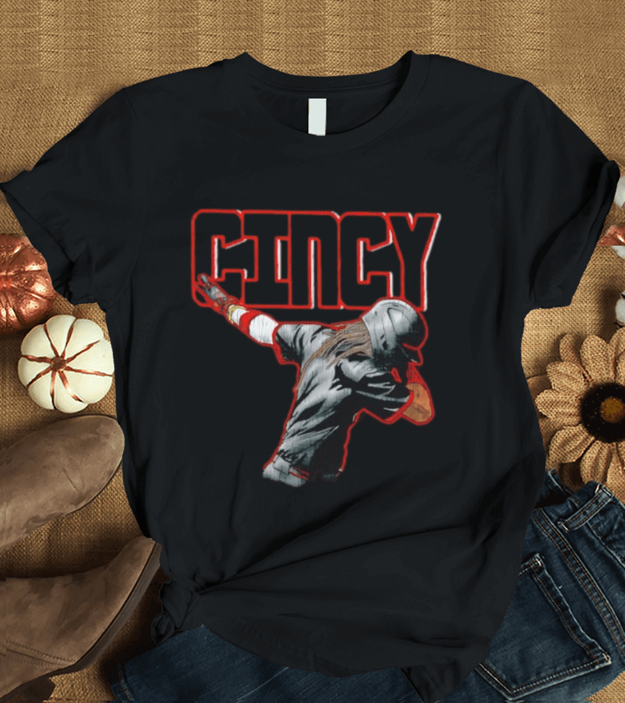 Elly De La Cruz Cincinnati Reds Cincy Dab MLB T-Shirt