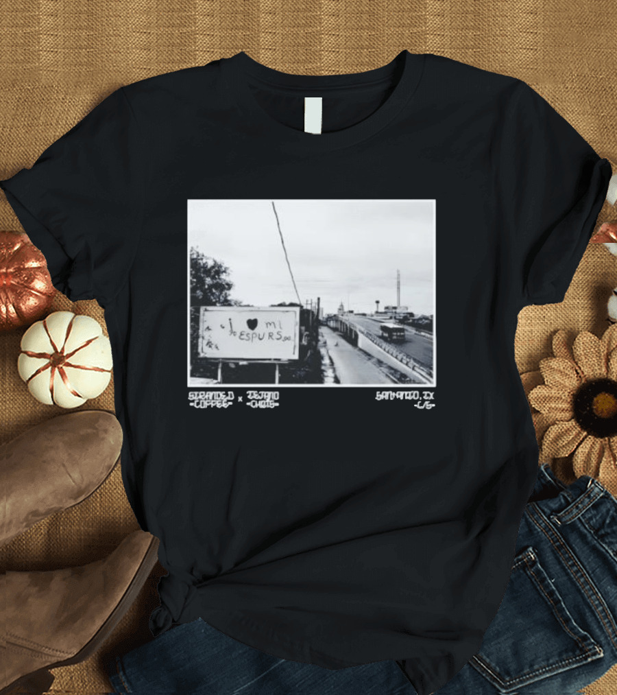 I Love Mi Espurs San Antonio Spurs Texas Granger Coffee Scene T-Shirt