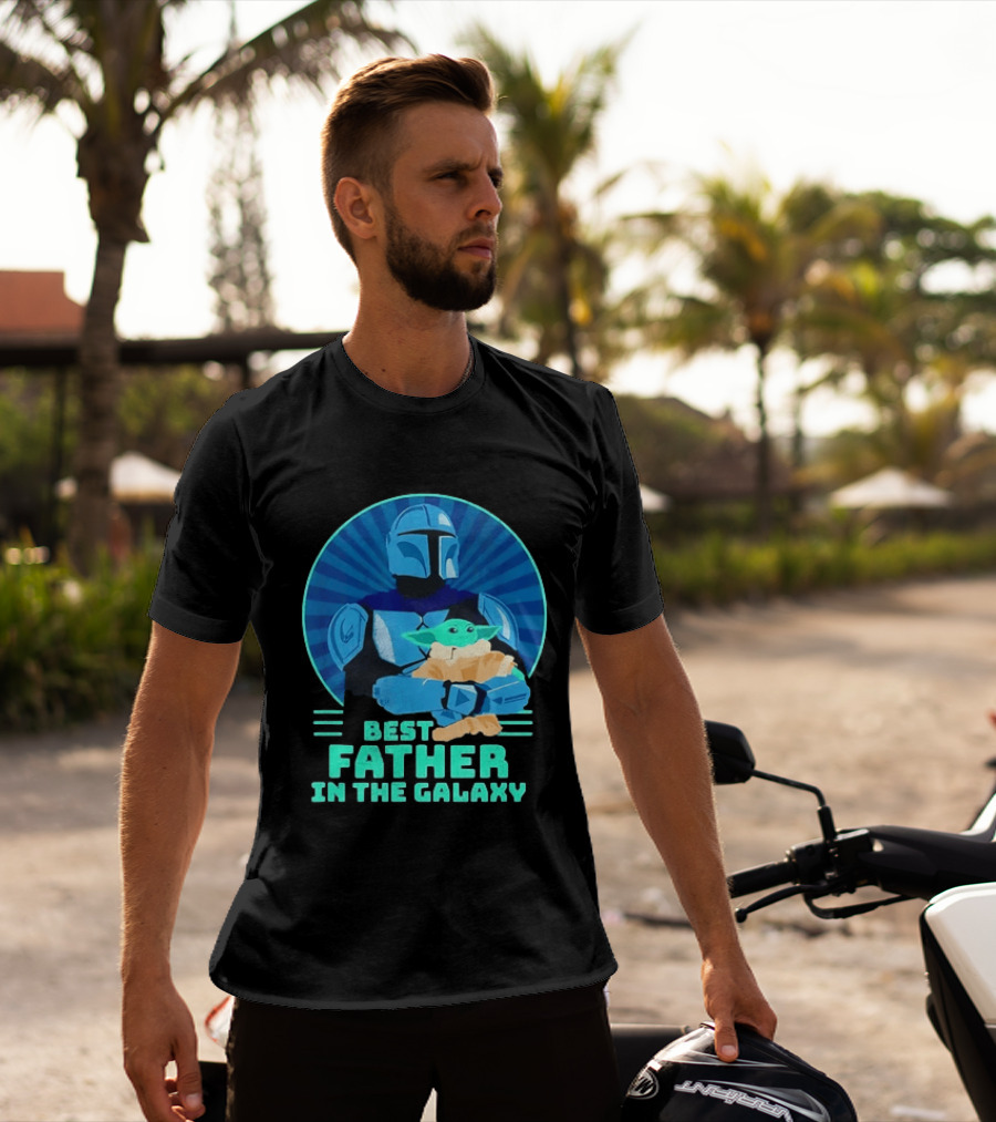 Star Wars Mandalorian Grogu Best Father In The Galaxy T-Shirt