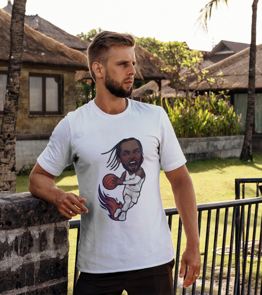 Jalen Brunson Burner New York Knicks Basketball Player Flame T-Shirt