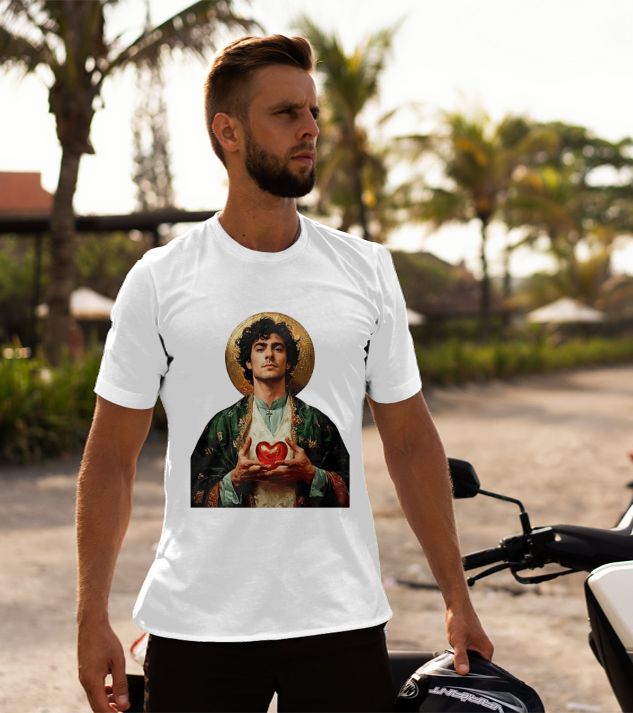 Luigi Mangione Patron Saint Holding Sacred Heart For Health Care Justice T-Shirt