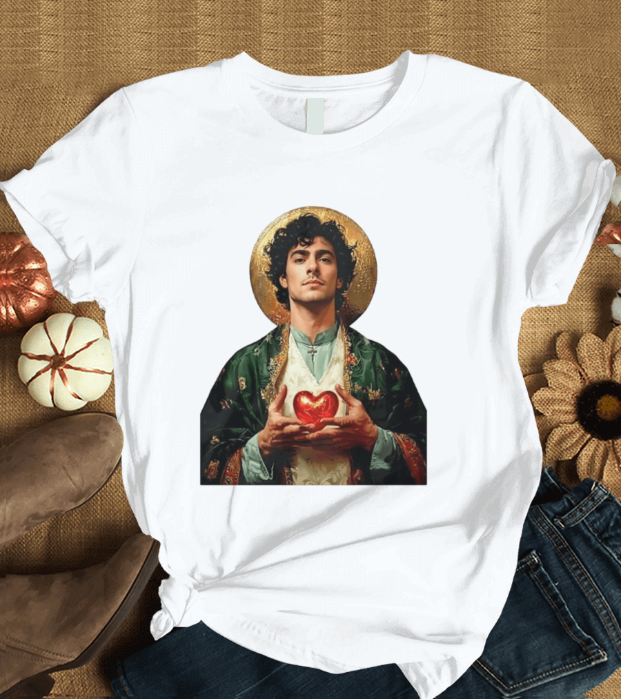 Luigi Mangione Patron Saint Holding Sacred Heart For Health Care Justice T-Shirt