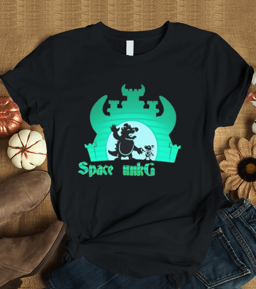 Bowser And Bowser Jr Super Mario Space Junk Galaxy Castle T-Shirt