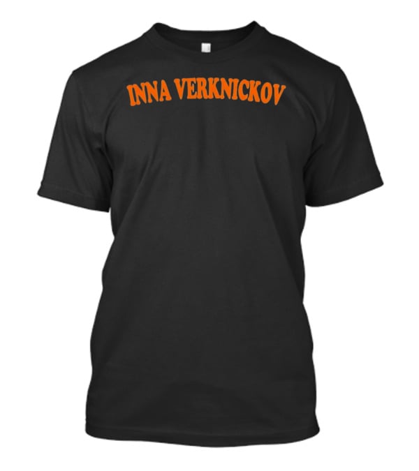 Inna Verknickov Orange Lettering T-Shirt