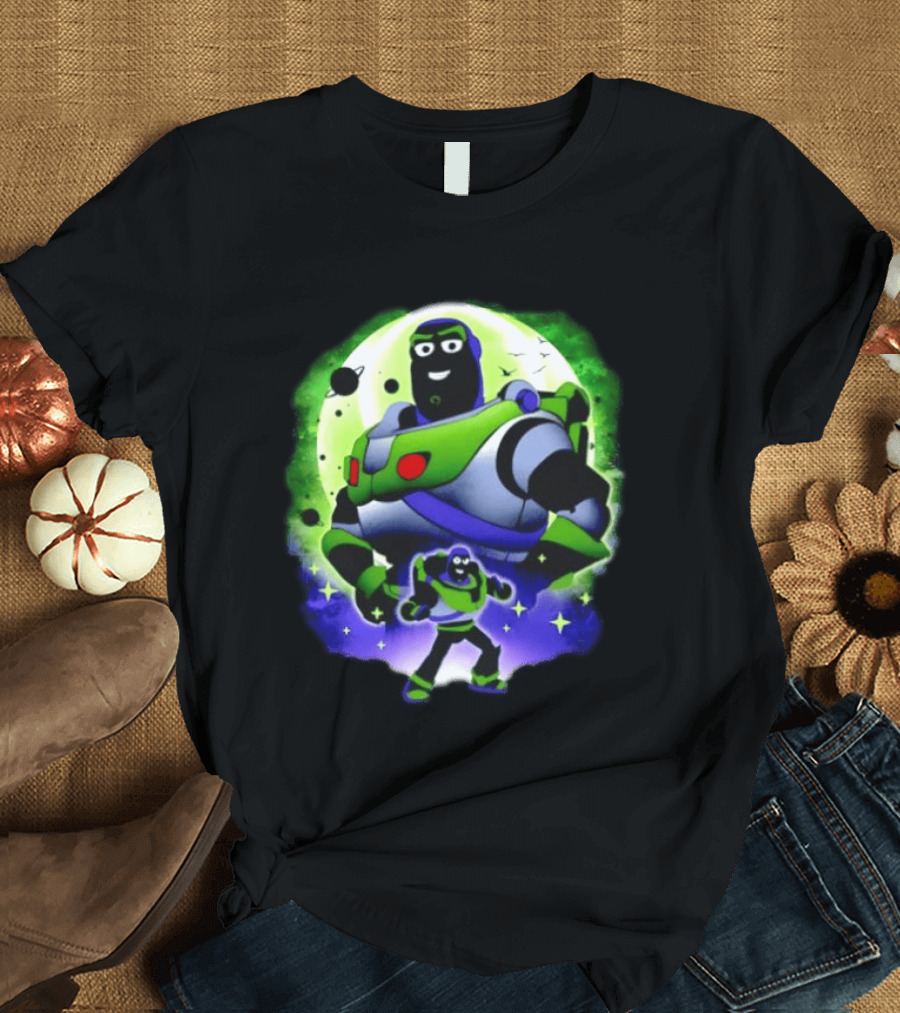 Buzz Lightyear Space Ranger Moon Planetary System Toy Story Galaxy T-Shirt