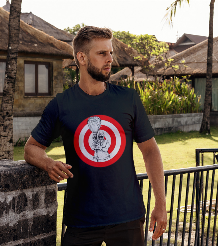 Lacrosse Player Bullseye Target Sport Athlete Competition Training Practice Goalkeeper T-Shirt