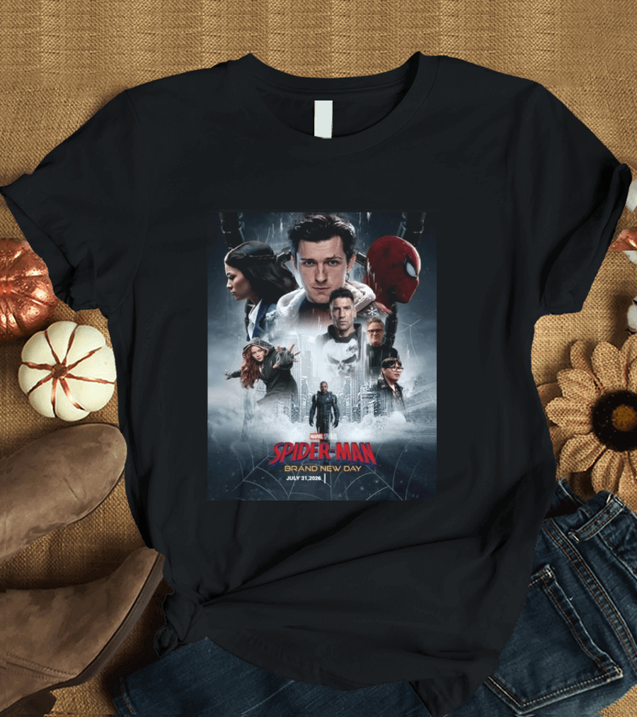 Marvel Studios Spider Man Brand New Day July 31 2026 Movie T-Shirt