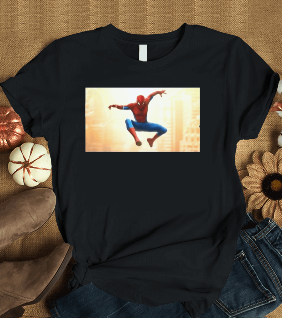 Spider Man Brand New Day July 2026 Jumping Action Pose Classic Suit T-Shirt