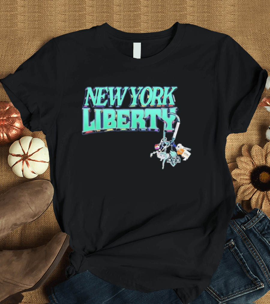New York Liberty Carabiner Pride Keychain Accessories T-Shirt