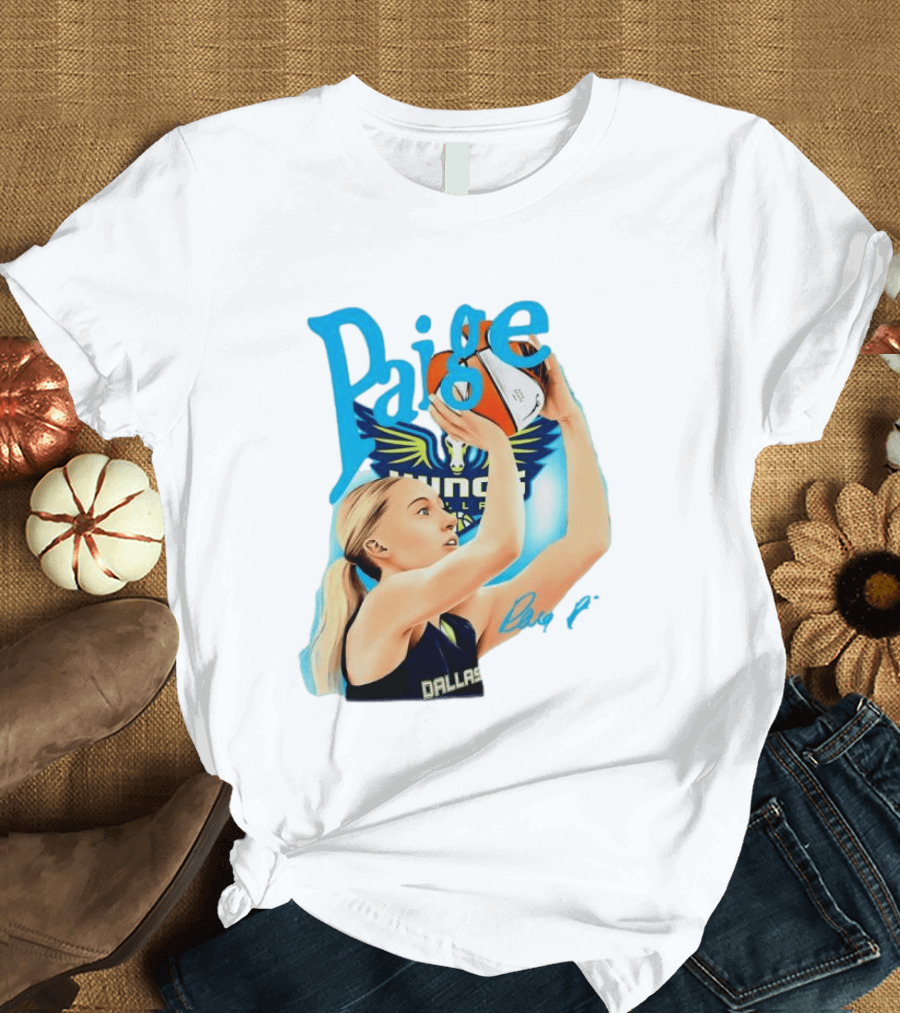 Paige Bueckers Dallas Wings Basketball WNBA Player T-Shirt