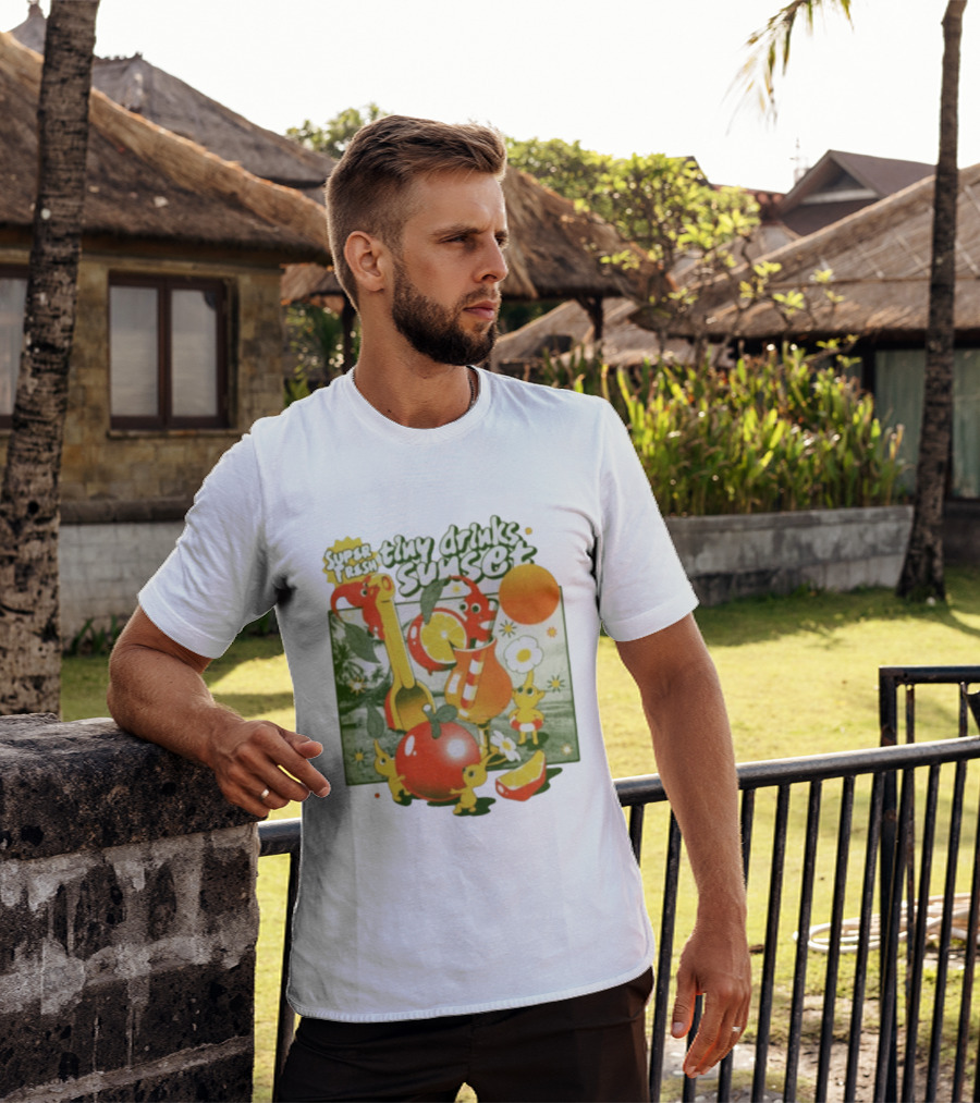 Super Fresh Tiny Drinks Sunset Pikmin Juicy Fruits Adventure T-Shirt
