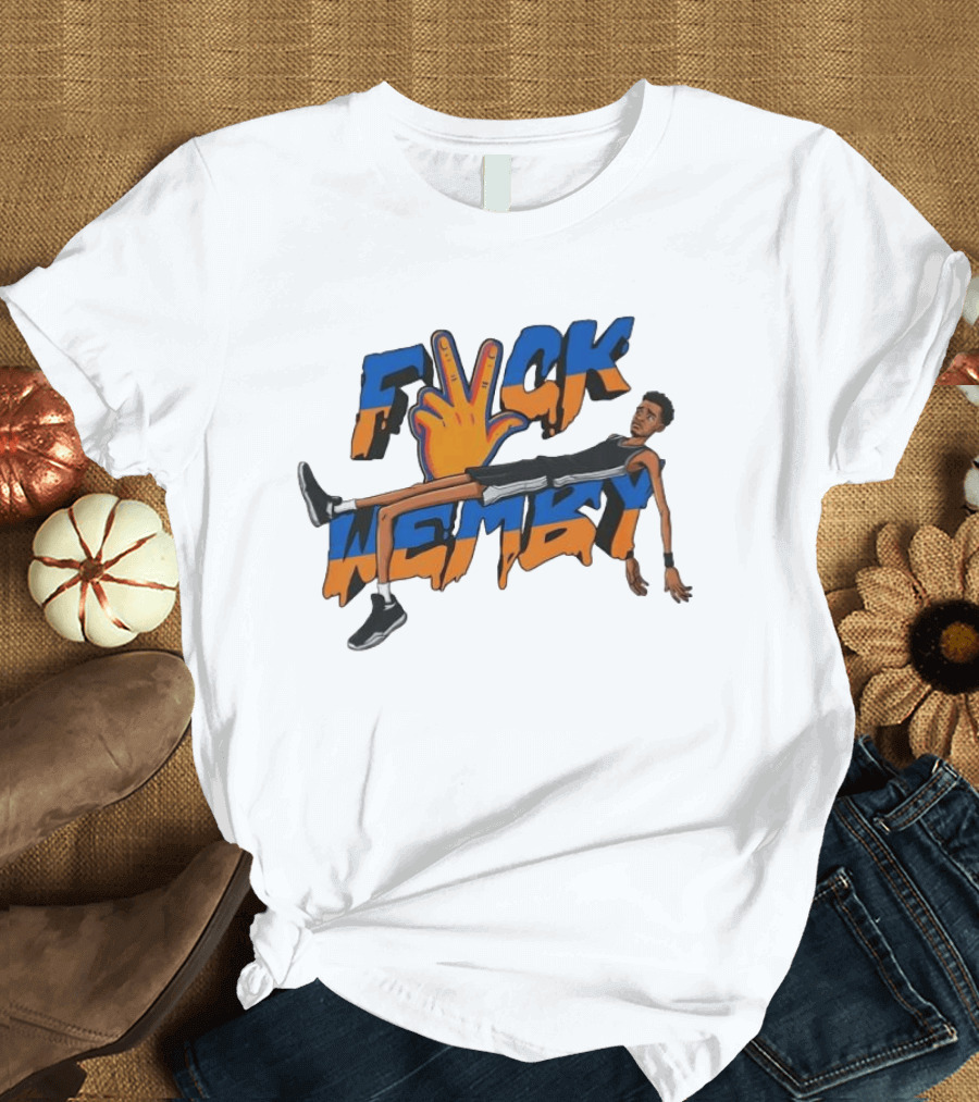 Victor Wembanyama Spurs Fvck Wemby Basketball Artistry T-Shirt