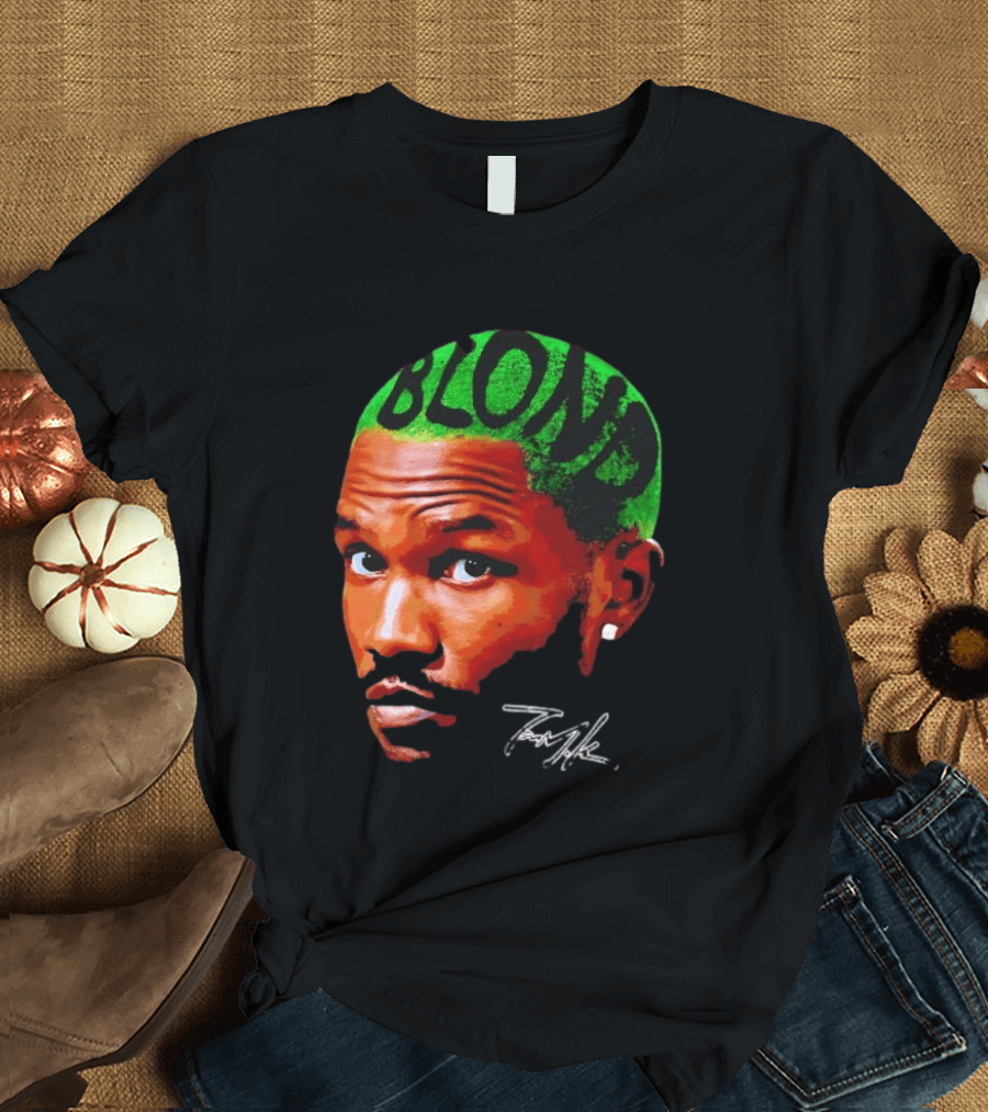 Frank Ocean Blond Album Cover Green Hair R&B Music T-Shirt