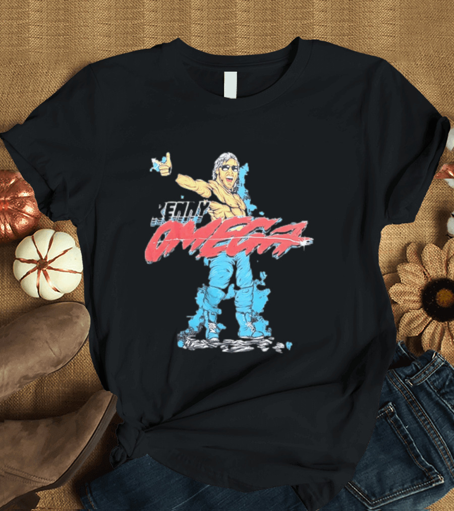 Kenny Omega Pro Wrestling Illustration With Omega Splash T-Shirt