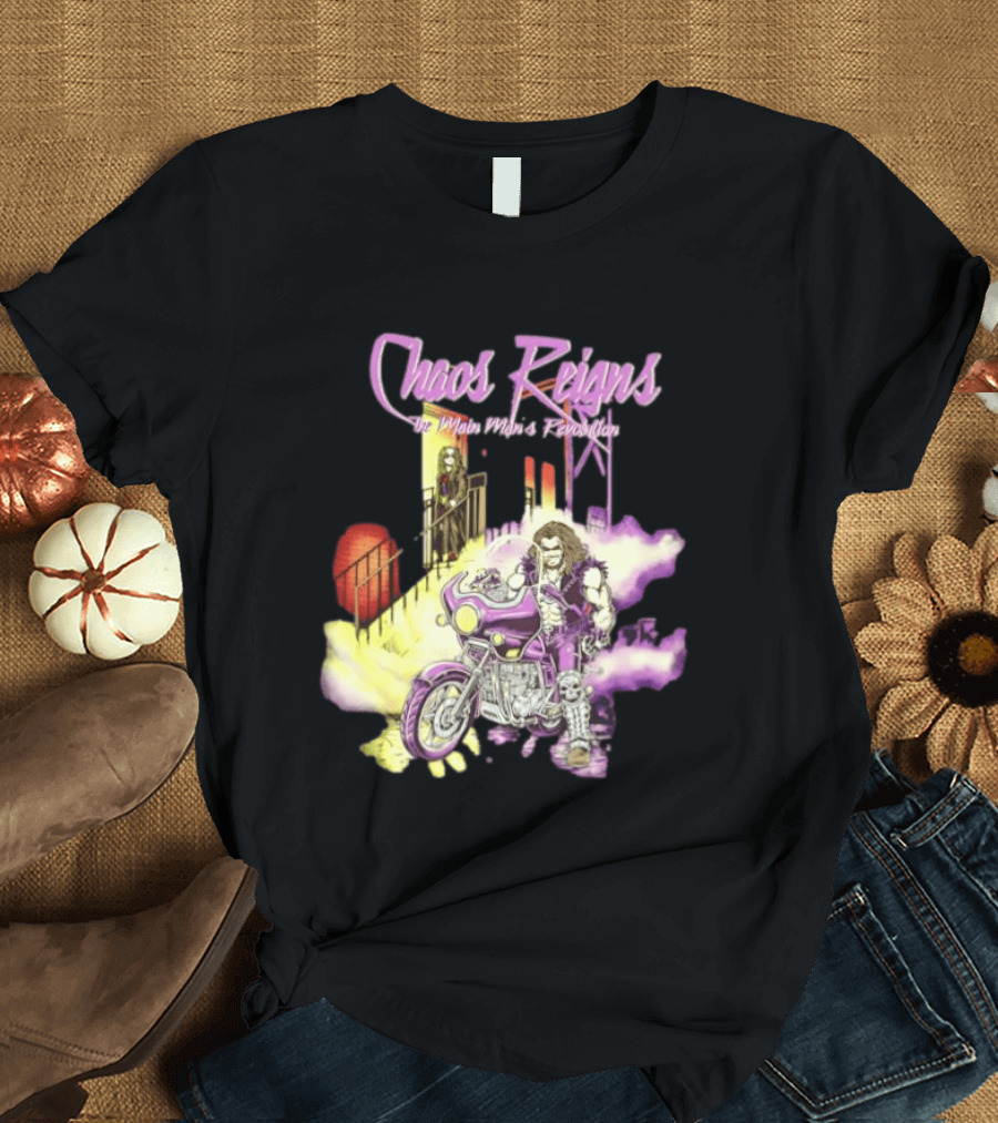 Chaos Reigns Lobo DC Comics Main Man's Revolution Motorcycle Rider T-Shirt