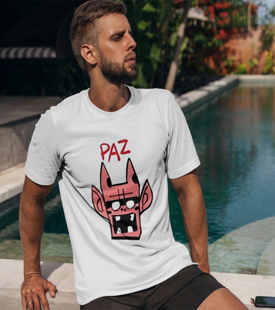 Gorillaz Paz Cartoon Character Face T-Shirt