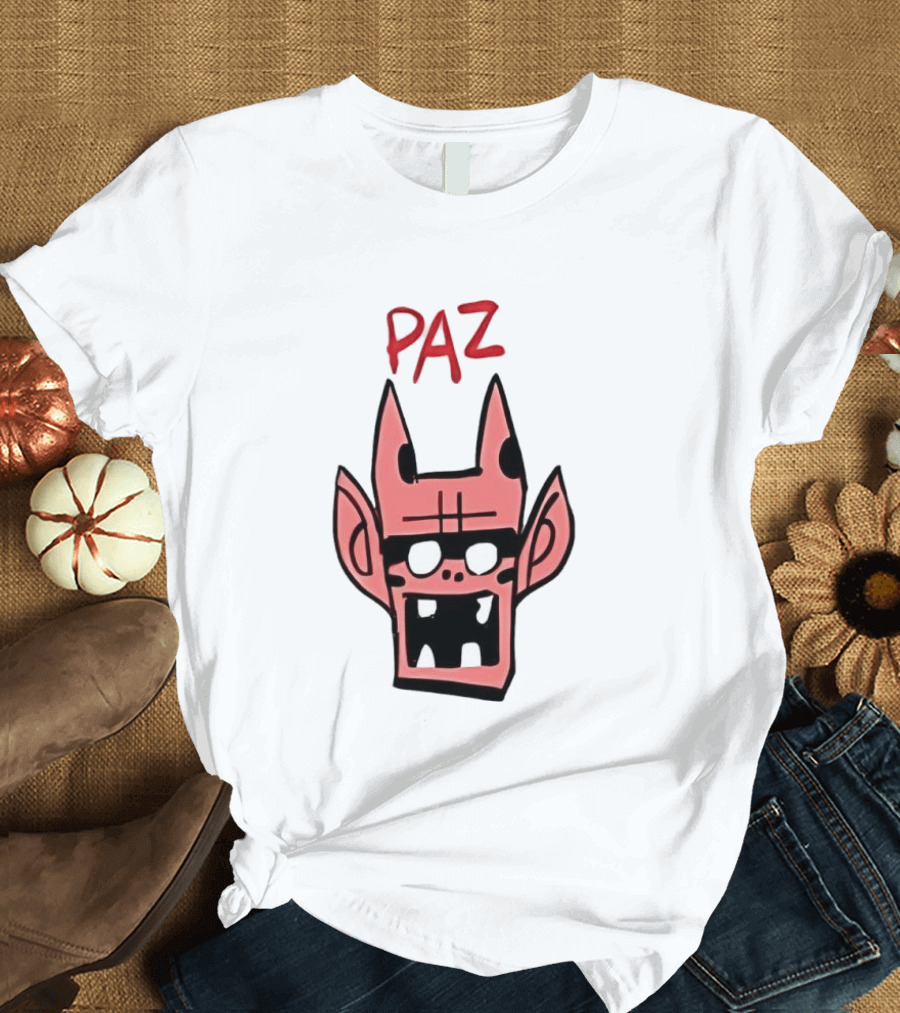 Gorillaz Paz Cartoon Character Face T-Shirt
