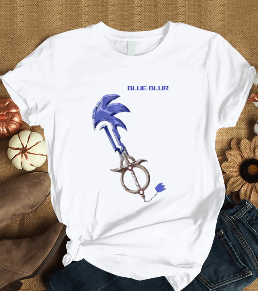 The Hedgehog Keyblade Blue Blur Sonic T-Shirt
