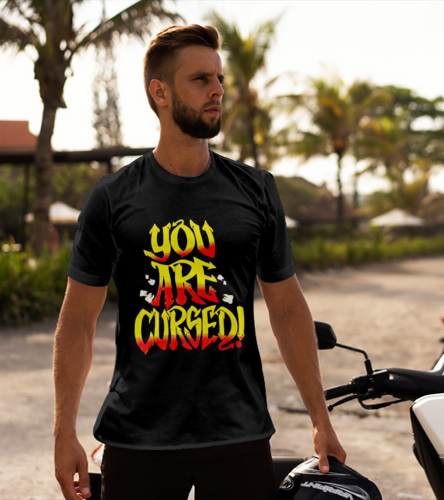 Danhausen You Are Cursed Bold Graffiti T-Shirt