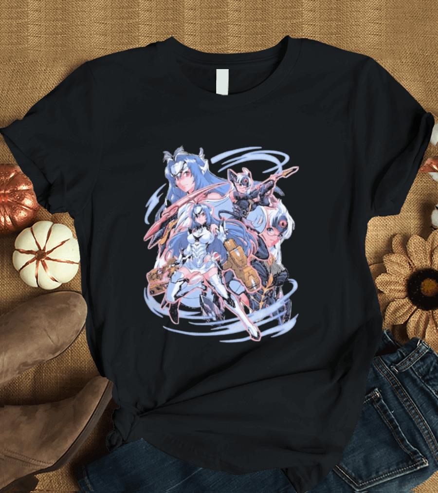 Xenosaga KOS MOS Anime Art Space Robots Heart T-Shirt