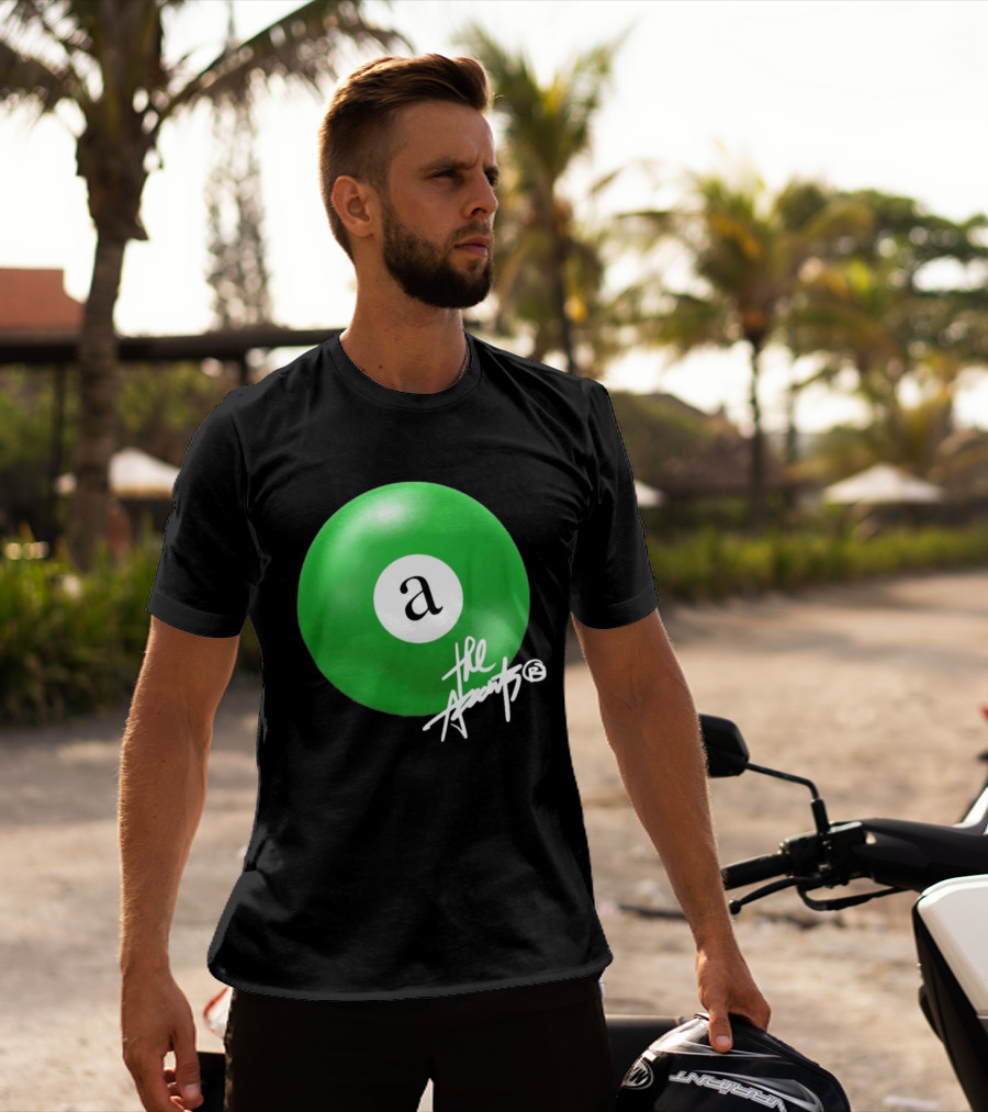The Accents Collection Green Pool Ball Icon With Signature T-Shirt