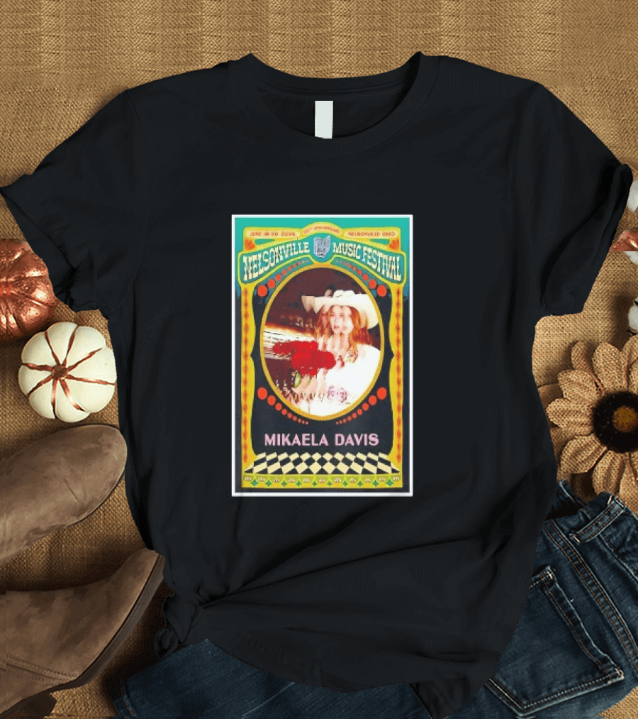 Nelsonville Music Festival 20th Anniversary Mikaela Davis June 18 21 2026 Nelsonville Ohio T-Shirt