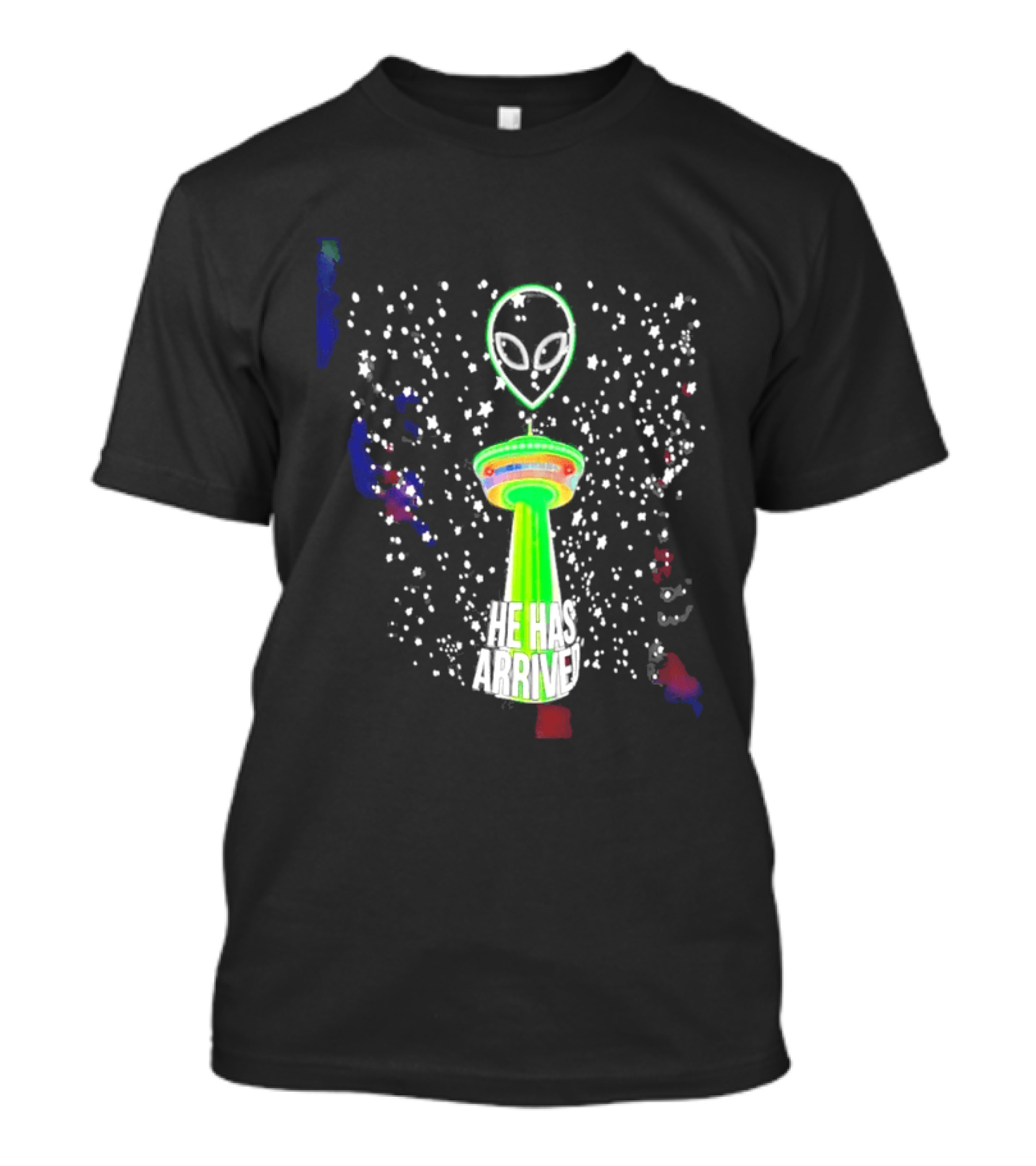 Wemby Spurs Alien He Has Arrived San Antonio Tower NBA Spurs T-Shirt